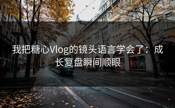 我把糖心Vlog的镜头语言学会了：成长复盘瞬间顺眼
